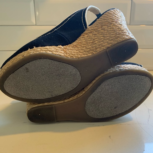 Madden Girl wedge sandals blk/wht espadrille 6.5 - Picture 8 of 8